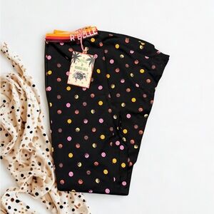 Scotch & Soda Black Leggings with Colorful Dots